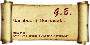 Garabuczi Bernadett névjegykártya